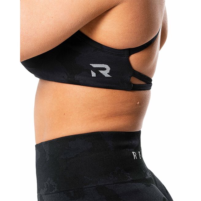 Prime Seamless Camo Sport-bh Svart