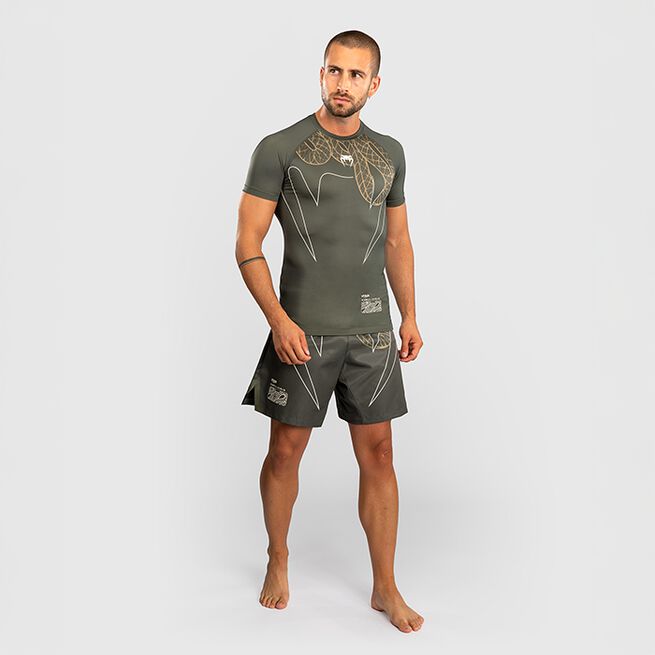 Serpenti Rashguard Kort Erme Khaki Bronse Ivory