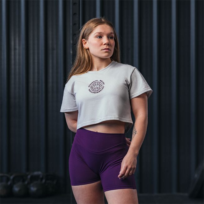 Aspire Crop top Dame Hvit