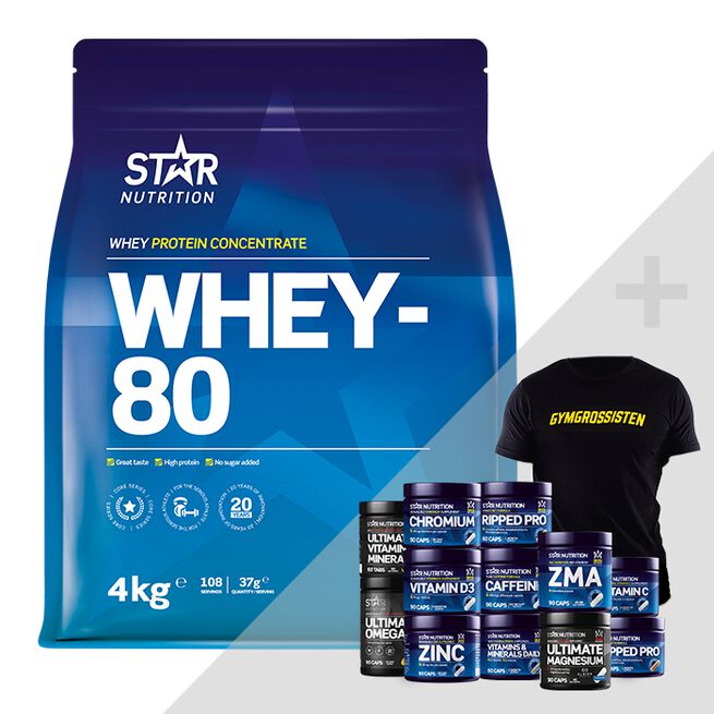 Star Nutrition Whey-80 bonus product