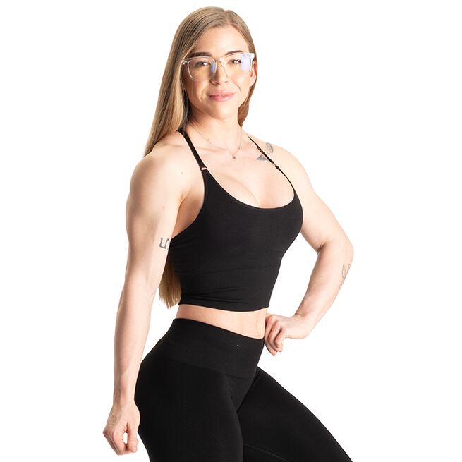 Rockaway Bra, Black Melange