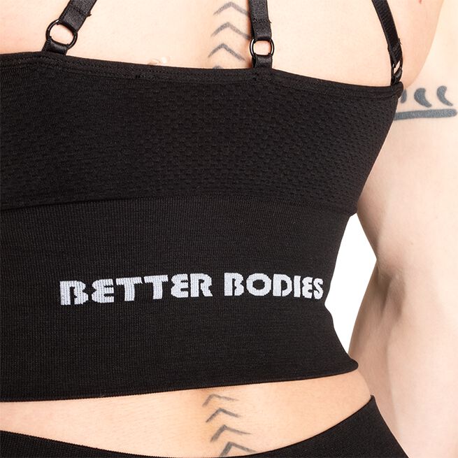 Rockaway Bra, Black Melange