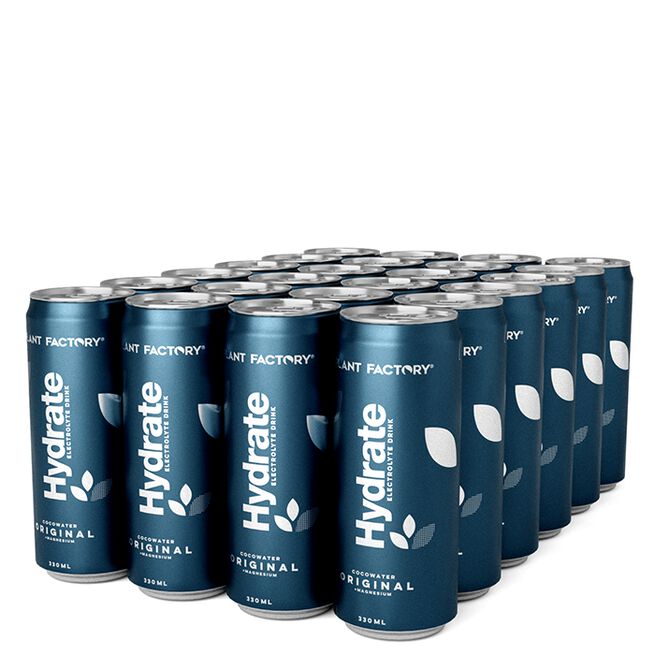 24 x Hydrate Kullsyreholdig Kokosvann Brett 330 ml Original