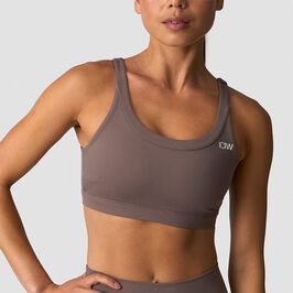Nimble Sports Bra, Dusty Brown, L  Nimble Sports-BH Brun