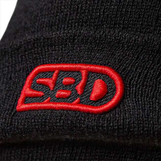 SBD Beanie, Black w/Red 