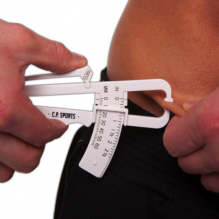 Kroppsfettmåler i bruk, C.P. Sports Fat Caliper