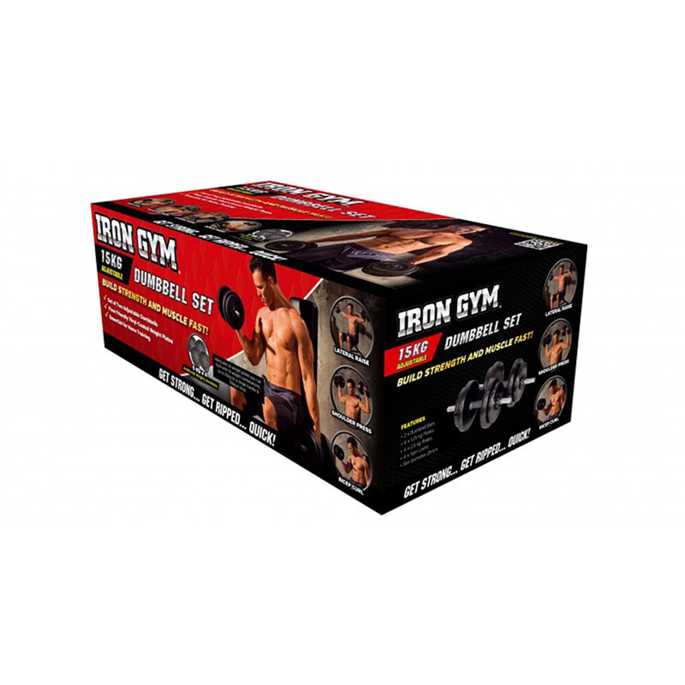 Iron Gym Justerbart Manualsett 15 kg, bilde 2 av 4