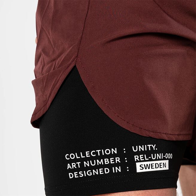 Unity Treningsshorts Vinrød