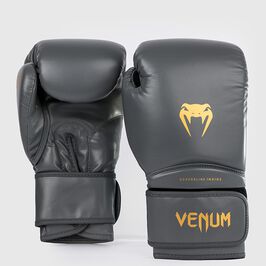 Venum Contender 1.5 Boxing Gloves, Grey/Gold, 10oz  Venum Contender 1.5 Boksehansker, Grå/Gull