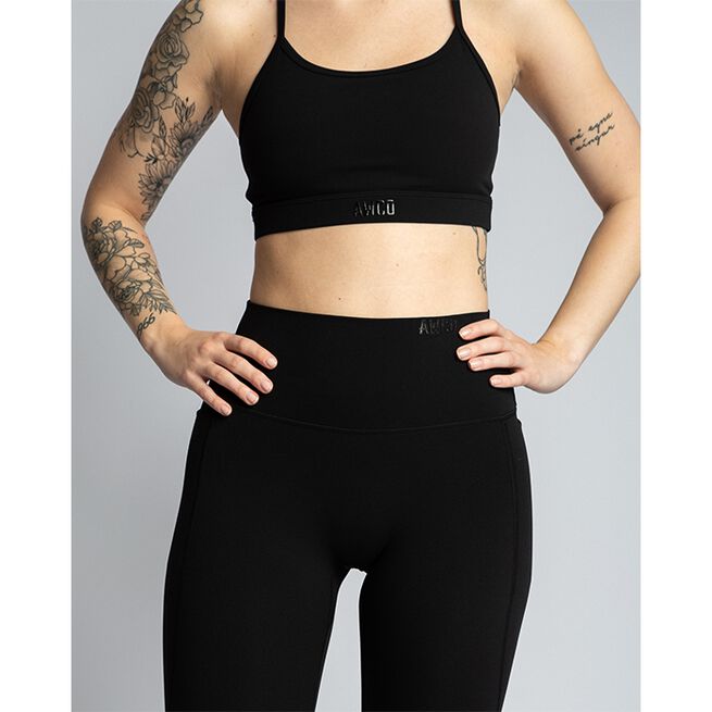 Studio Light Sports Bra, Matte Black