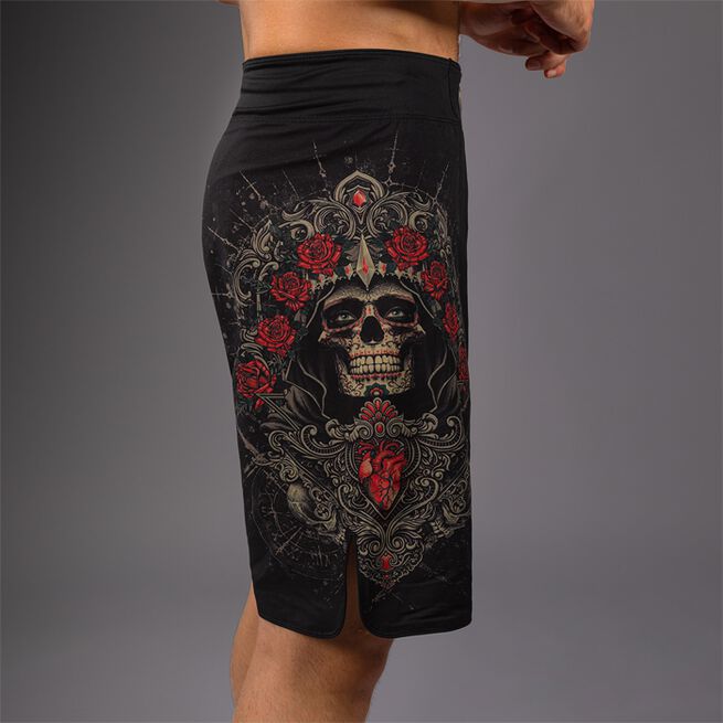 Santa Muerte 5.0 Fight Shorts Svart Gull
