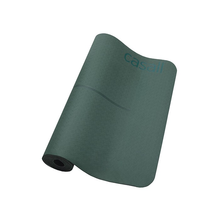 Yogamatte Position 4 mm Gr&oslash;nn Svart