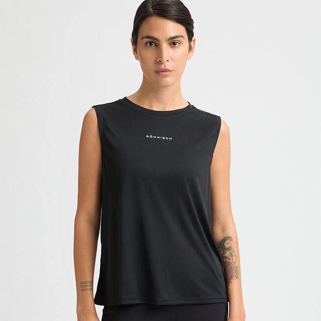 Team Logo Singlet Svart
