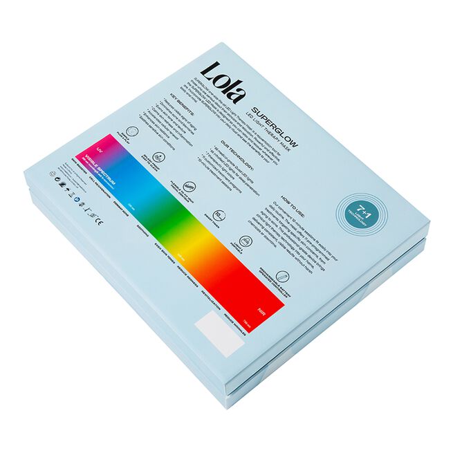 Glow LED Ansiktsmaske Blå