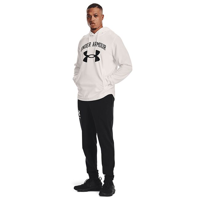 Under Armour Rival Terry Big Logo Hood White
