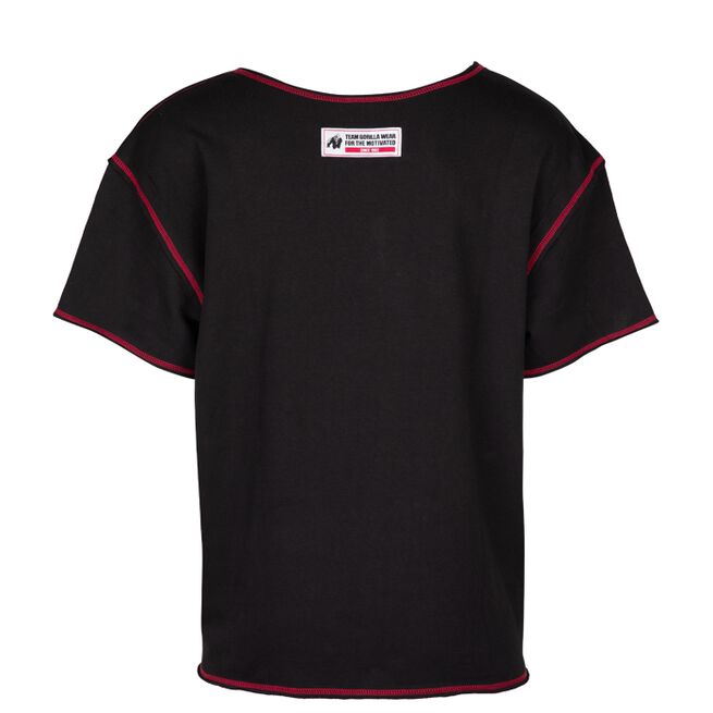 Wallace Workout Top, Black/Red