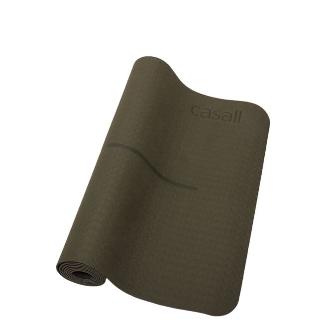 Yogamatte Position 4mm Skoggrønn/Svart