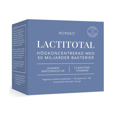 6066 Postcode Kjøp LactiTotal 50 miljarder 60 kapsler | Gymgrossisten.no