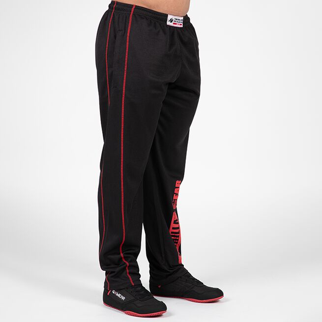 Wallace Mesh Pants, Black/Red