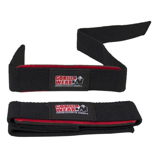 Polstrede Lifting Straps Svart/Rød