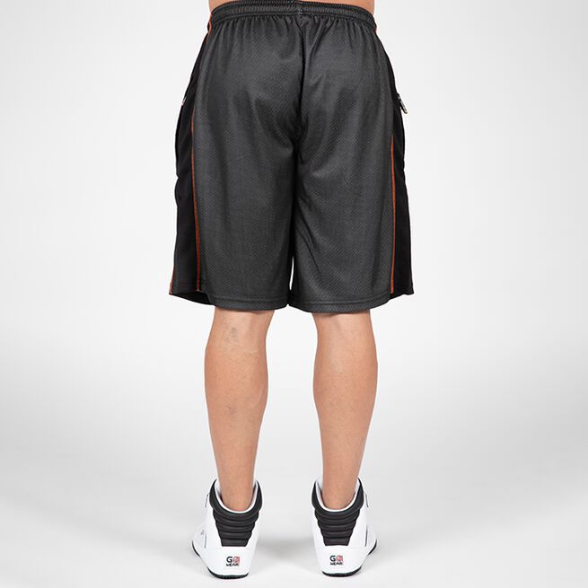 Wallace Mesh Shorts, Grey/Orange