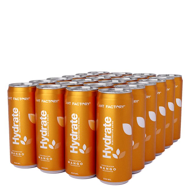 24 x Hydrate Kullsyreholdig Kokosvann Brett 330 ml Mango