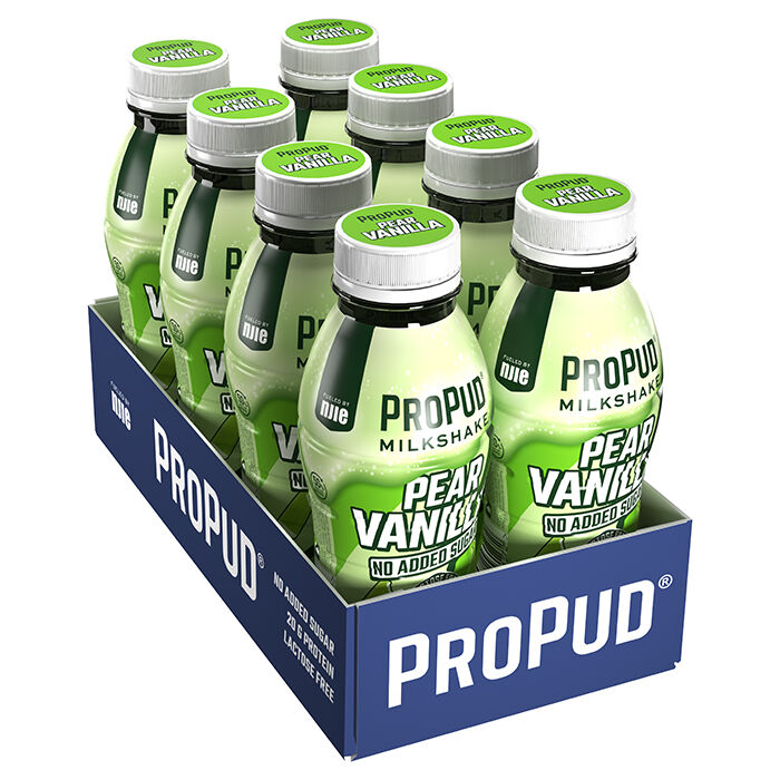 8 x ProPud Protein Milkshake, 330 ml Pear vanilla