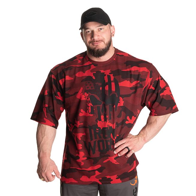 GASP Thermal Skull Tee, Red Camo