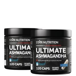 2 x Ultimate Ashwagandha 120 kapsler  2 x Ultimate Ashwagandha 120 kapsler