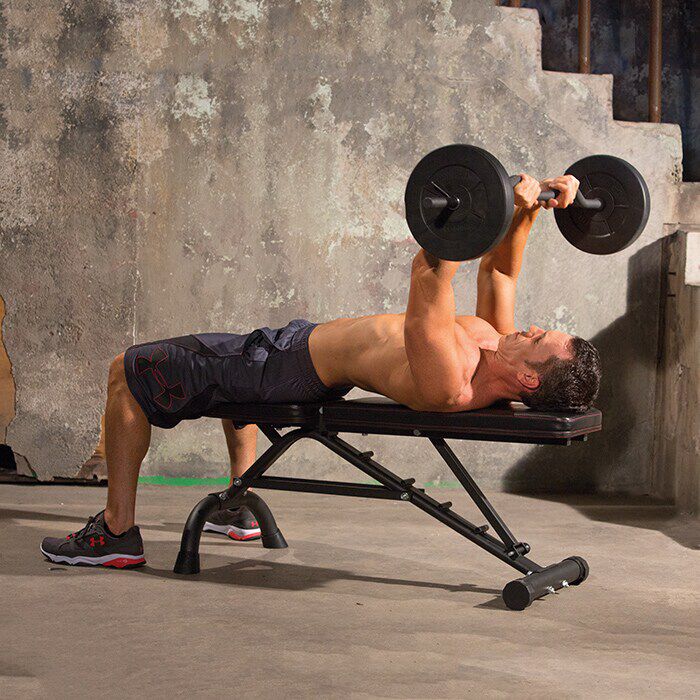 Iron gym bench sales