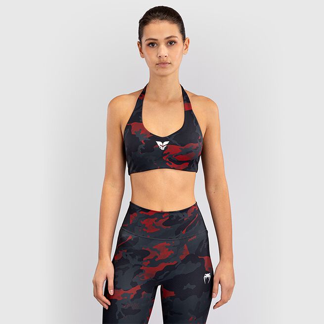 Venum X SOPHIA ROSE Sport Bra, Midnight Grey/Cherry Red