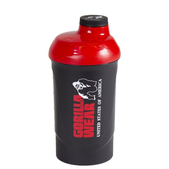 Gorilla Wear Wave Shaker Svart/Rød 600 ml