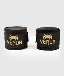 Venum Kontact Boxing Handwraps 4m Black/Gold  Kontact Boksebandasje 4 m Svart/Gull
