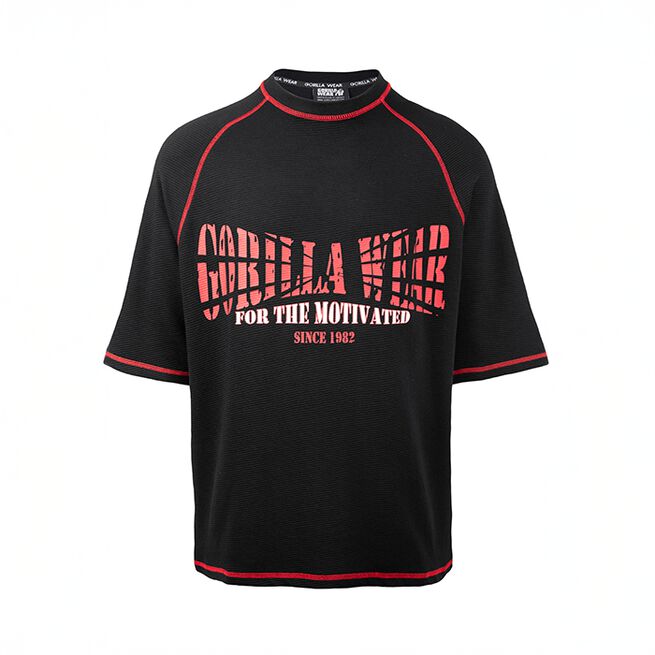 Finley Oversized T-skjorte Svart Rød