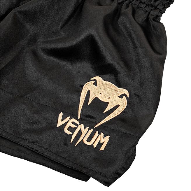 Classic Muay Thai Shorts Svart/Gull