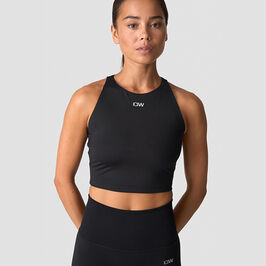 ICIW Contrast Cropped Tank Top, Black Contrast Trenings-topp Svart