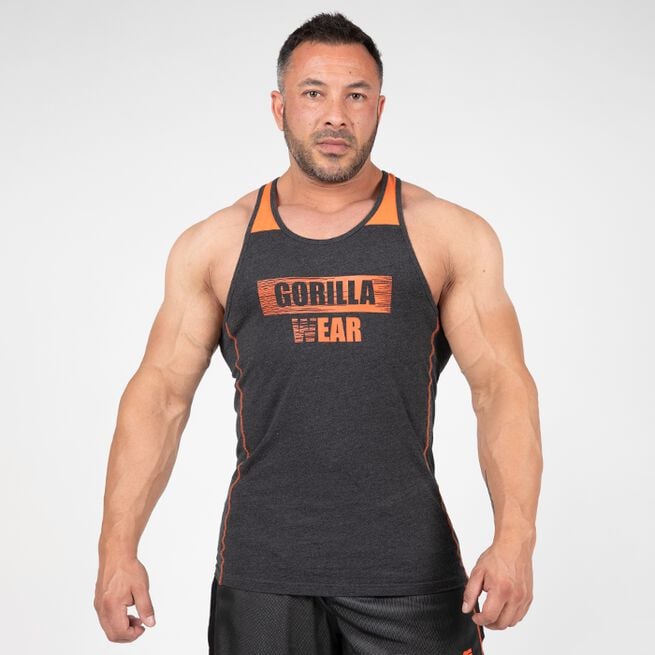 Wallace Tank Top, Grey/Orange