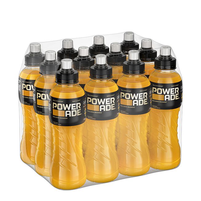 12 x Powerade Sportsdrikk 50 cl Golden Mango