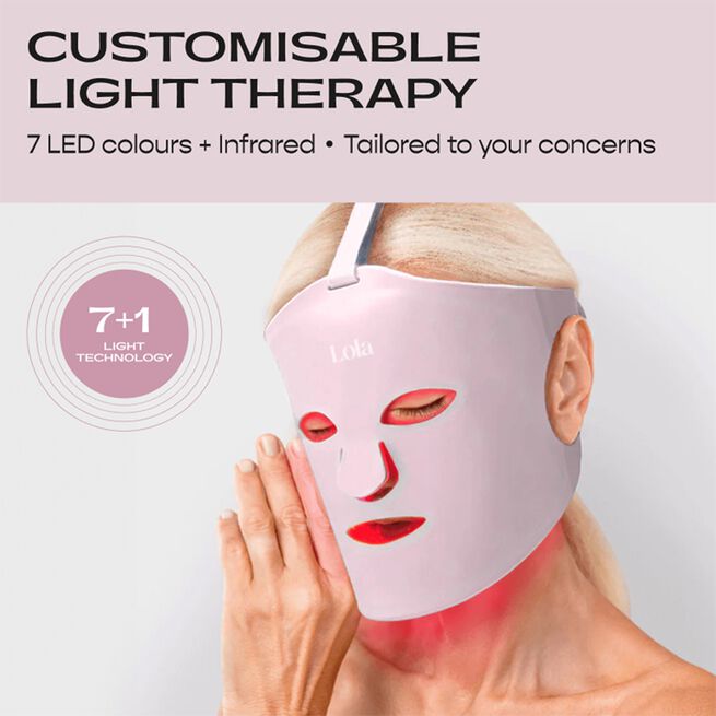 Glow LED Ansiktsmaske Rosa