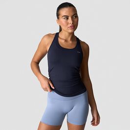 Define Seamless Tank Top, Navy, L  Seamless singlet Marineblå