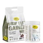 Elit Nutrition Pure Creatine Monohydrate + Gainer - Lactose free, 2000 g