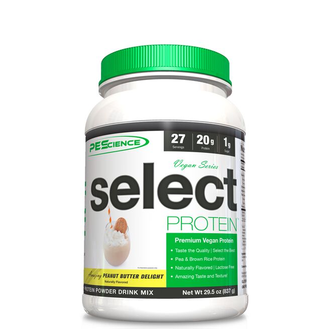 Select Vegansk Proteinpulver 27 porsjoner Peanut Butter