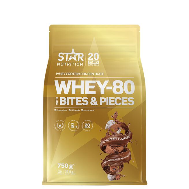 Whey-80 with bites and pieces, 750 g