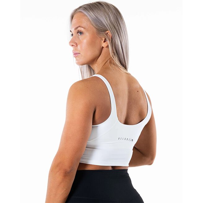 Core V-hals Linne Hvit