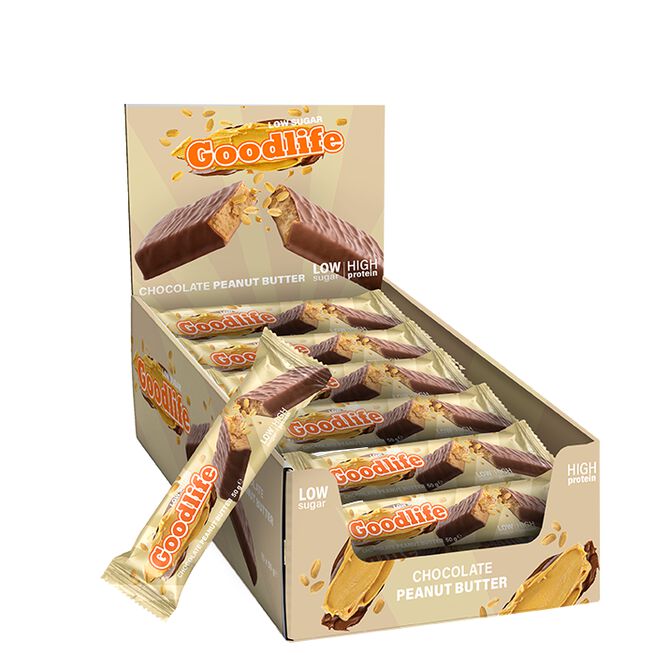 15 x Low Sugar Proteinbar 50 g Chocolate Peanut Butter