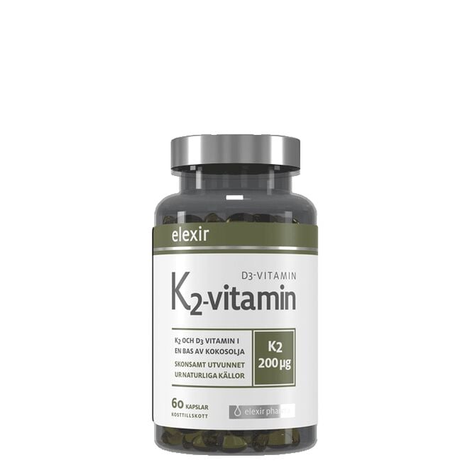 Vitamin K2+D3 200 mcg 60 kapsler