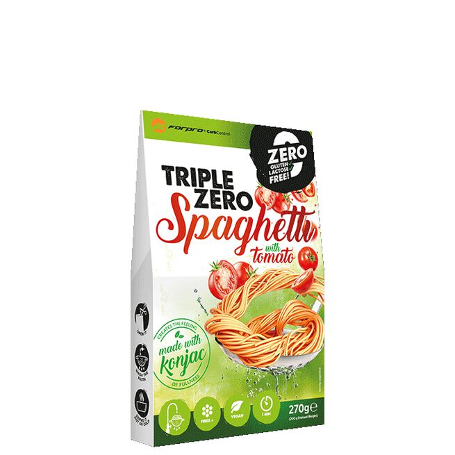 Triple Zero Pasta Lavkalori Spaghetti Tomat 270 g