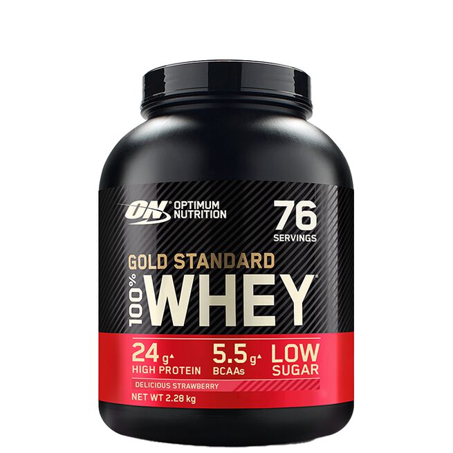 100% Whey Gold Standard Myseprotein 2273 g Delicious Strawberry