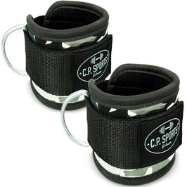 Ankle Straps Premium (par), White Camo  Premium Fotremmer par Kamo