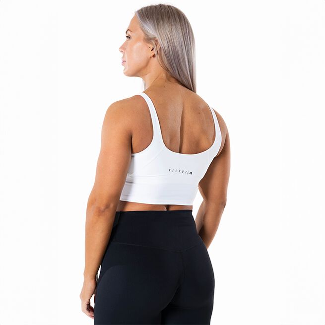 Core V-hals Linne Hvit